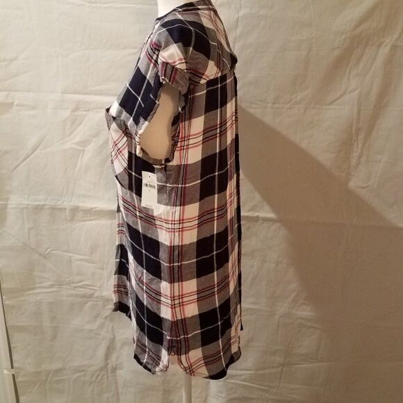 Gap Plaid Sleeveless Oversized Tunic Top NWT - Picture 2 of 6